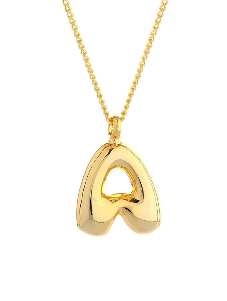 14K Gold Dipped Initial Necklace - Image 4