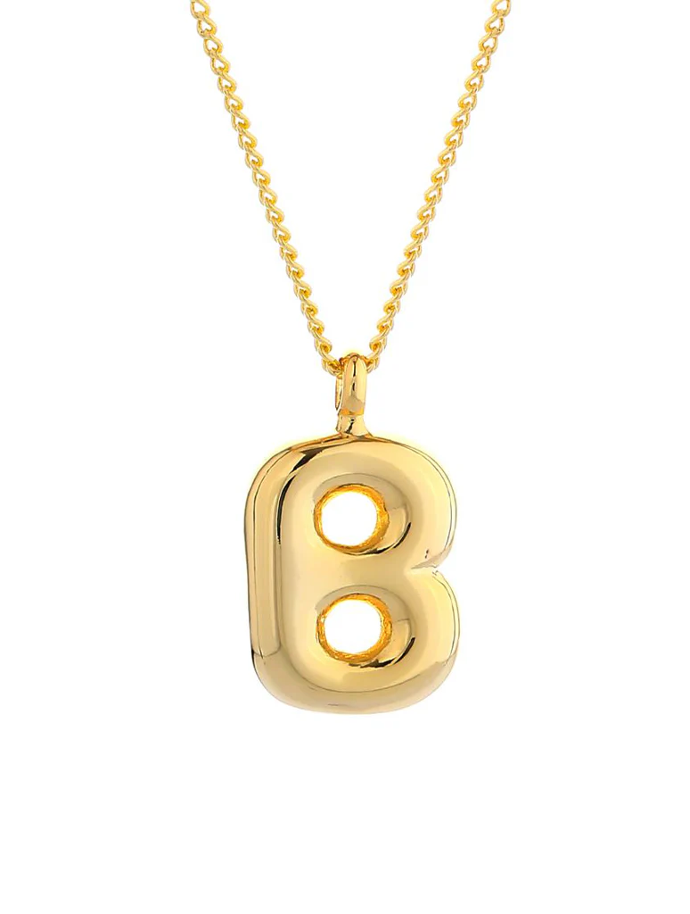14K Gold Dipped Initial Necklace - Image 5
