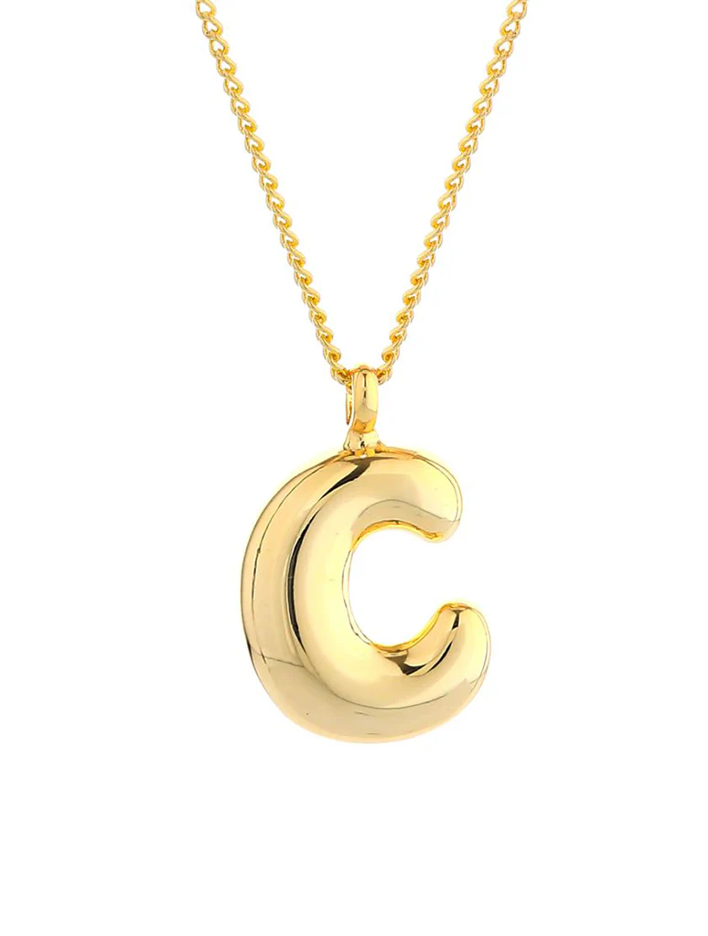 14K Gold Dipped Initial Necklace - Image 6