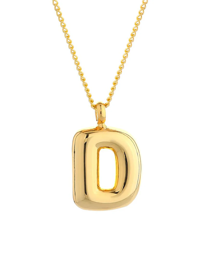 14K Gold Dipped Initial Necklace - Image 7