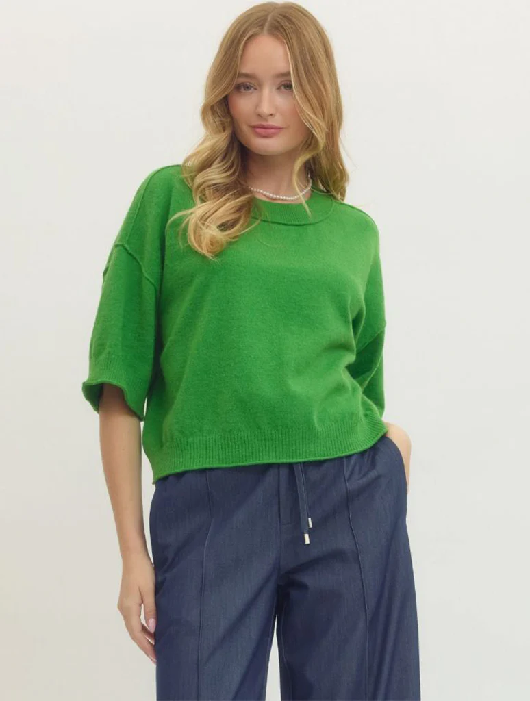 3/4 Wide Sleeve Knit Sweater - Image 13