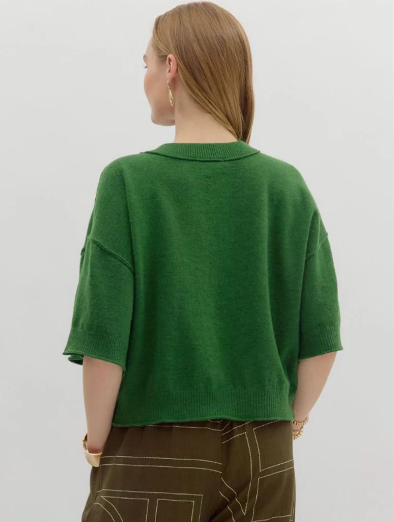 3/4 Wide Sleeve Knit Sweater - Image 9