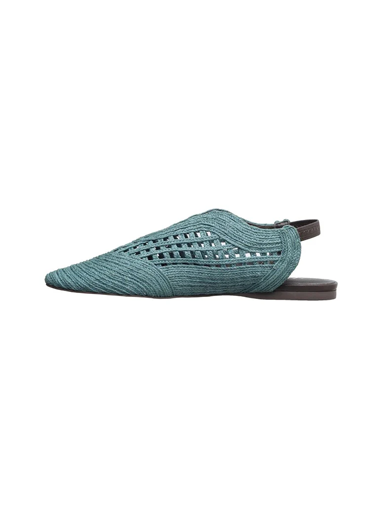 Antelope Daisy Woven Slingback Flats - Image 2