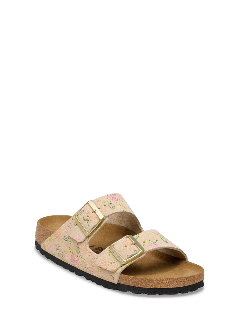 Birkenstock Arizona Rivet Logo Suede Leather Sandal