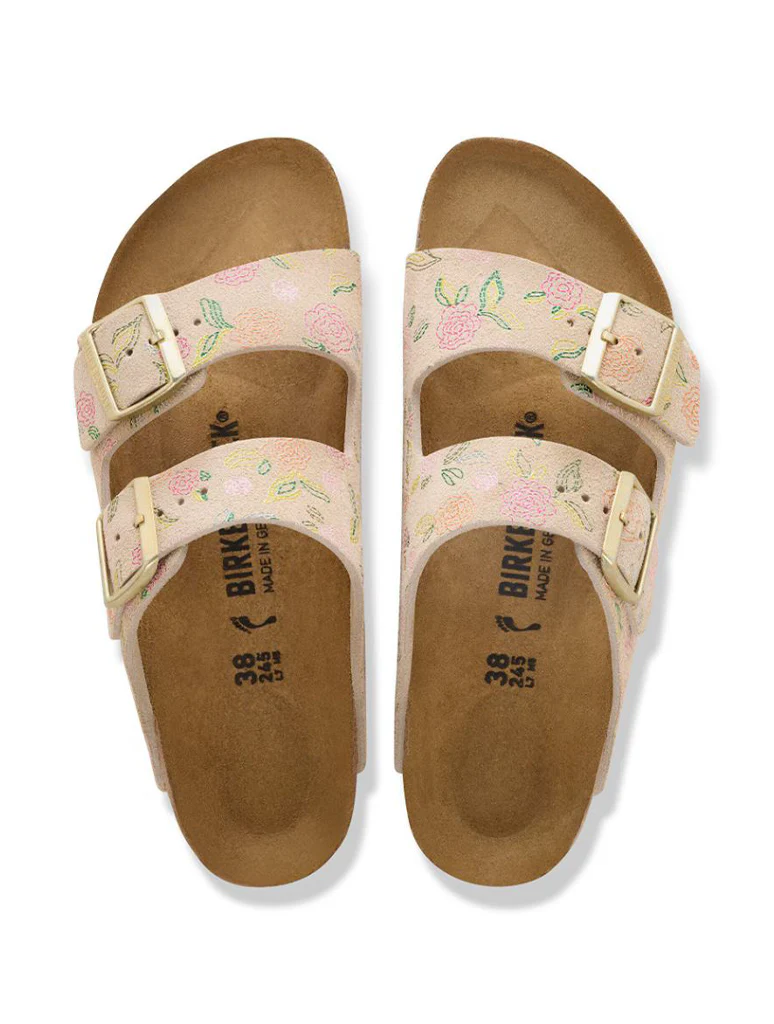 Birkenstock Arizona Rivet Logo Suede Leather Sandal - Image 3