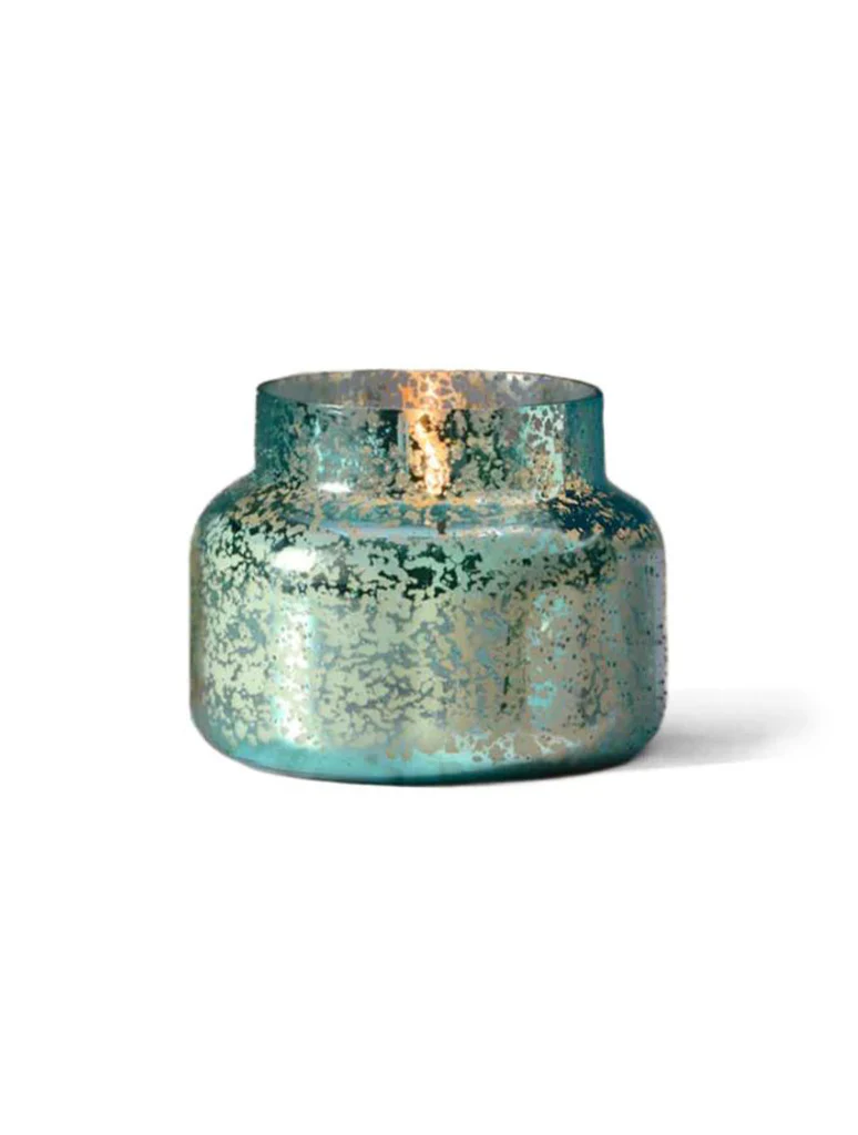 Capri Blue 19 oz Volcano Blue Textured Mercury Signature Candle - Image 3