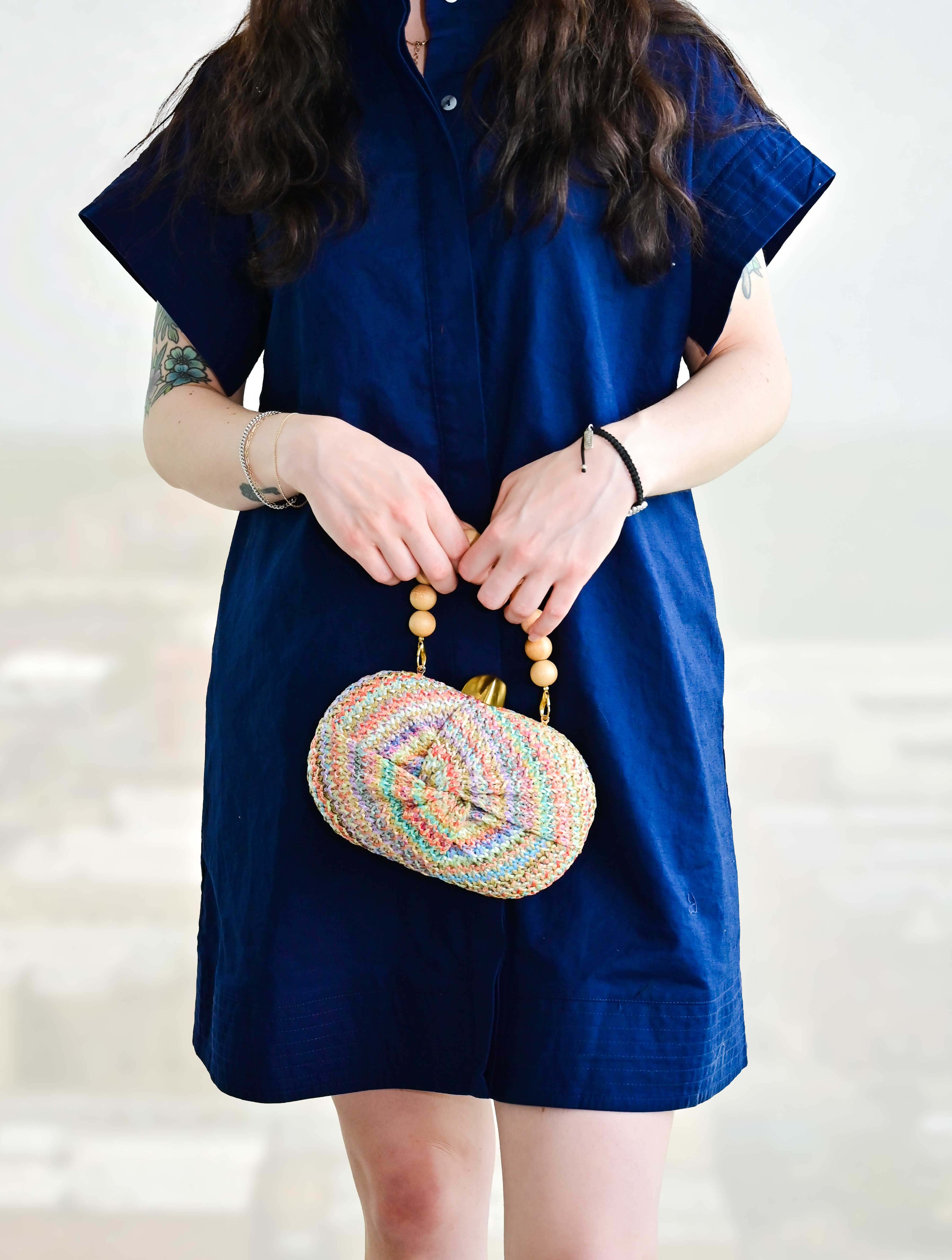 Cerdena Straw Clutch - Image 2