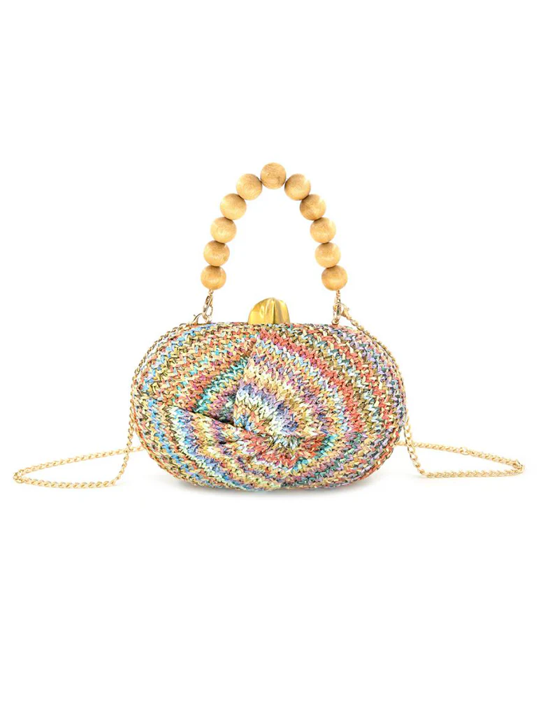 Cerdena Straw Clutch - Image 4