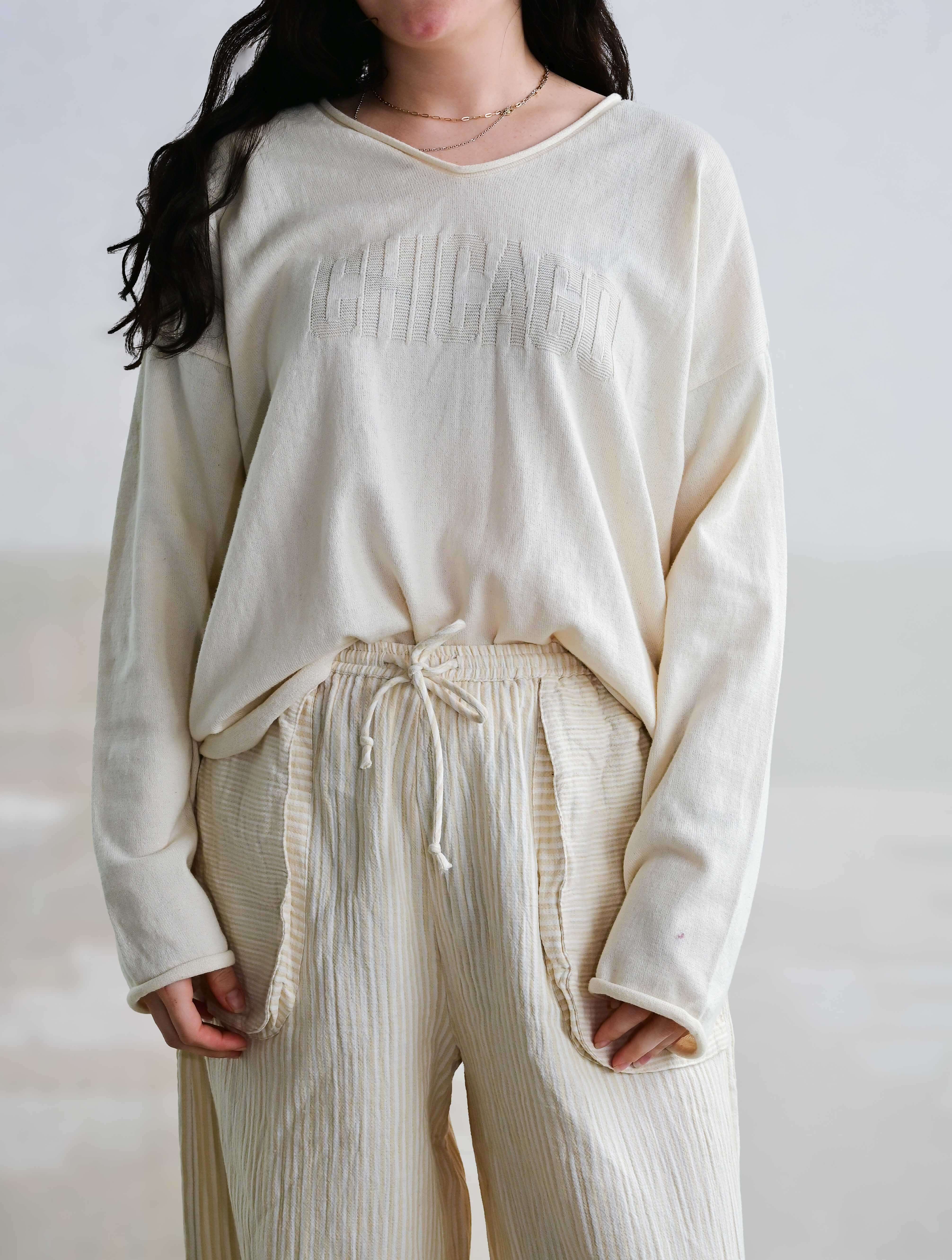 "Chicago" V-Neck Sweater - Image 2