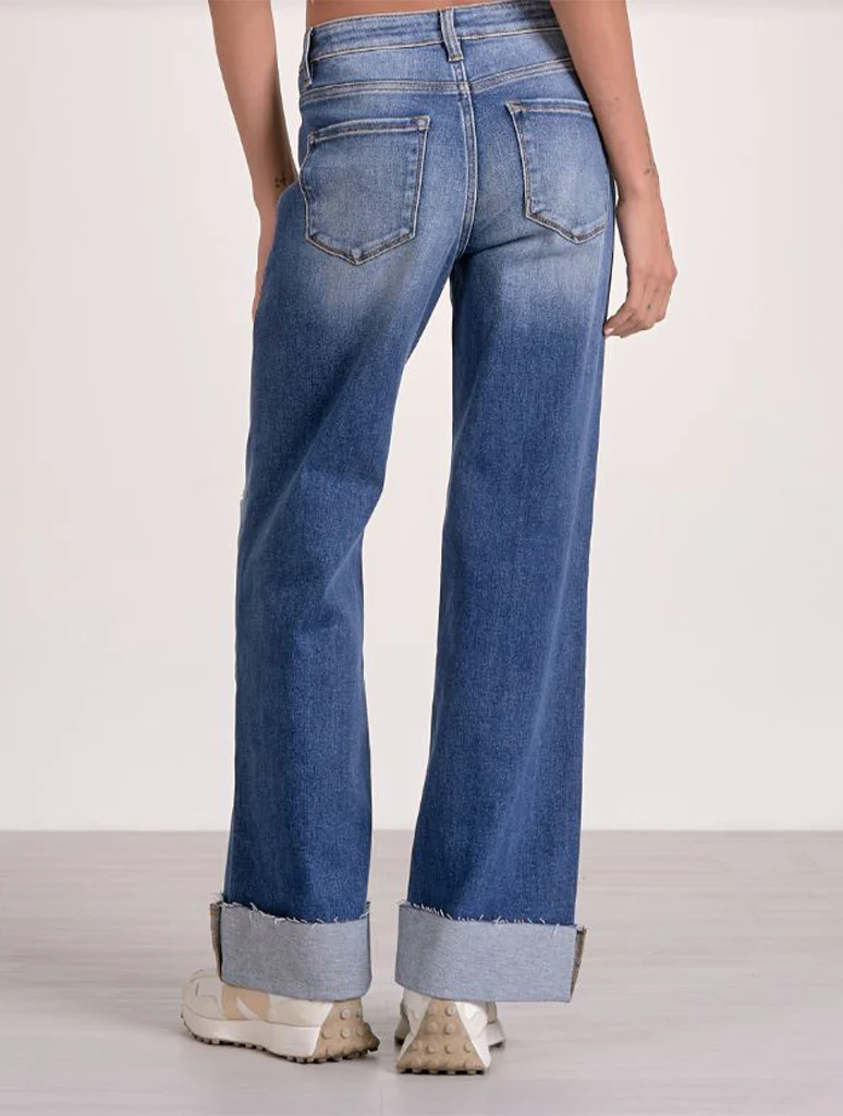 Cuffed Bottom Jeans - Image 2