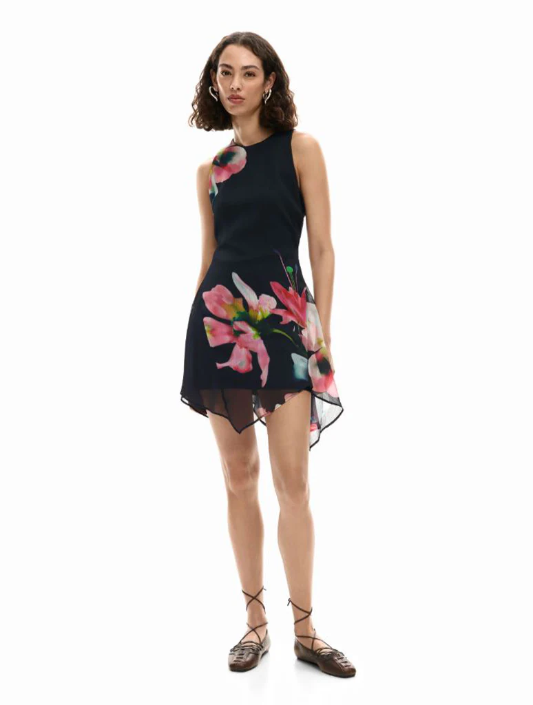 Desigual Asymmetric Mini Dress
