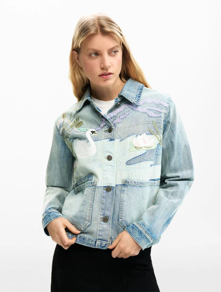 Desigual Denim Patch Trucker Jacket - Image 2