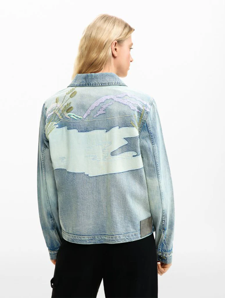 Desigual Denim Patch Trucker Jacket - Image 3