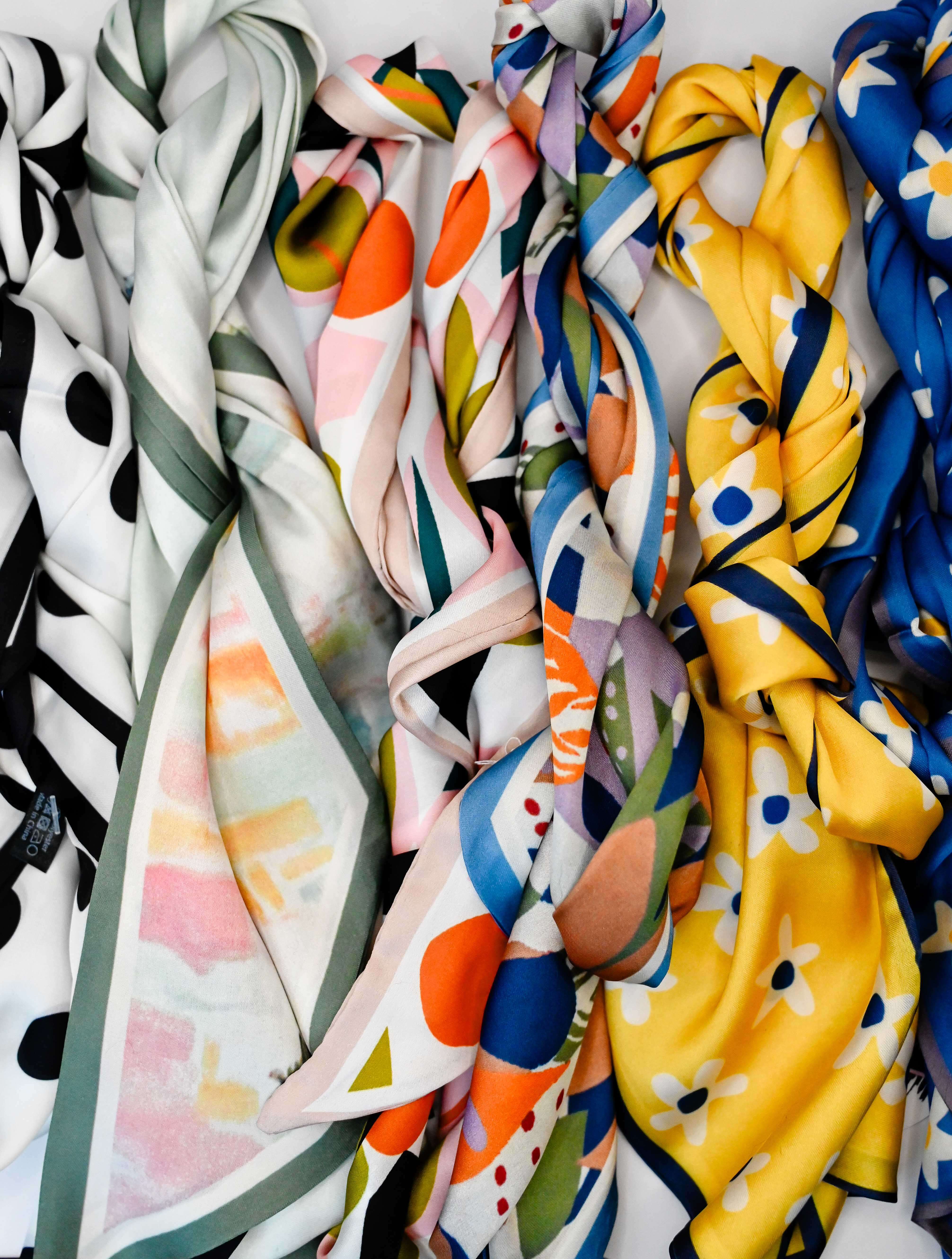 Double Sided Silky Scarf - Image 9