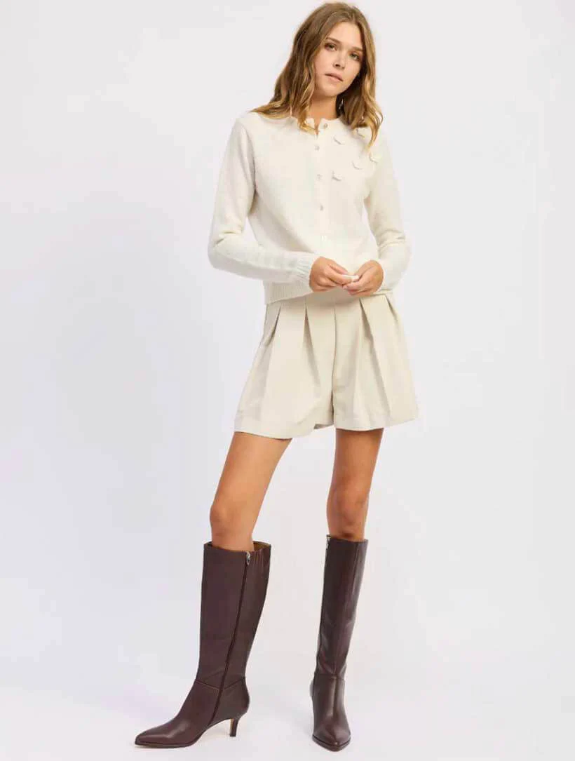 Floral Applique Long Sleeve Cardigan - Image 2