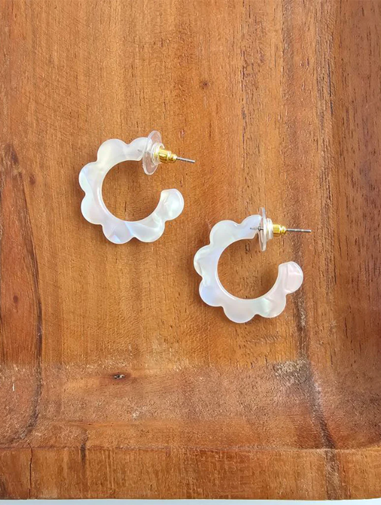 Floral Mini Hoops