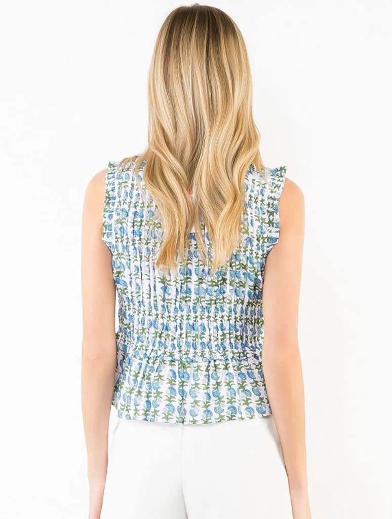 Floral Print Smocked Top - Image 3