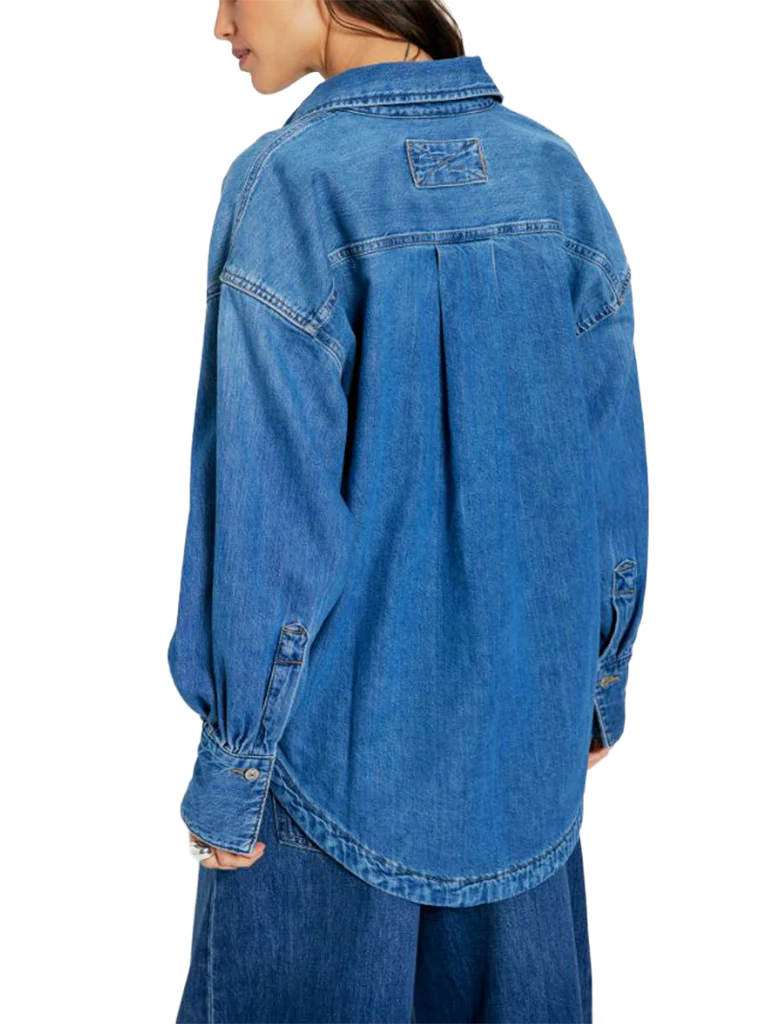 Free People Ashley Denim Shirt - Image 2