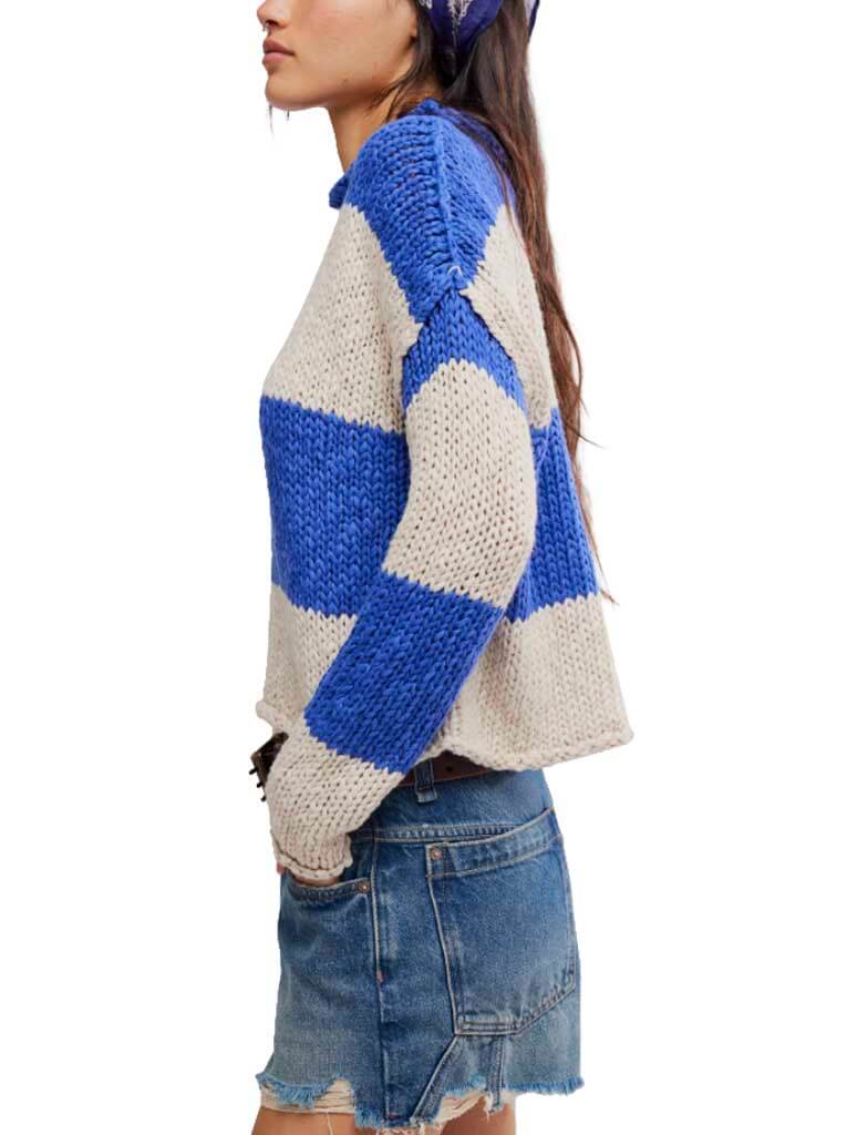 Free People Opal Rugby Stripe Sweater - Image 3