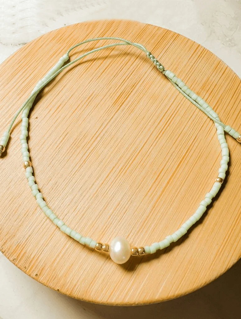 Gem & Seed Large Bead Bracelet