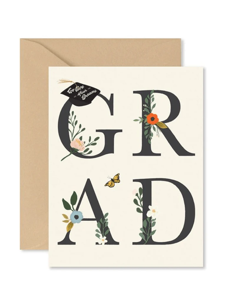 Grad Floral Greeting Card