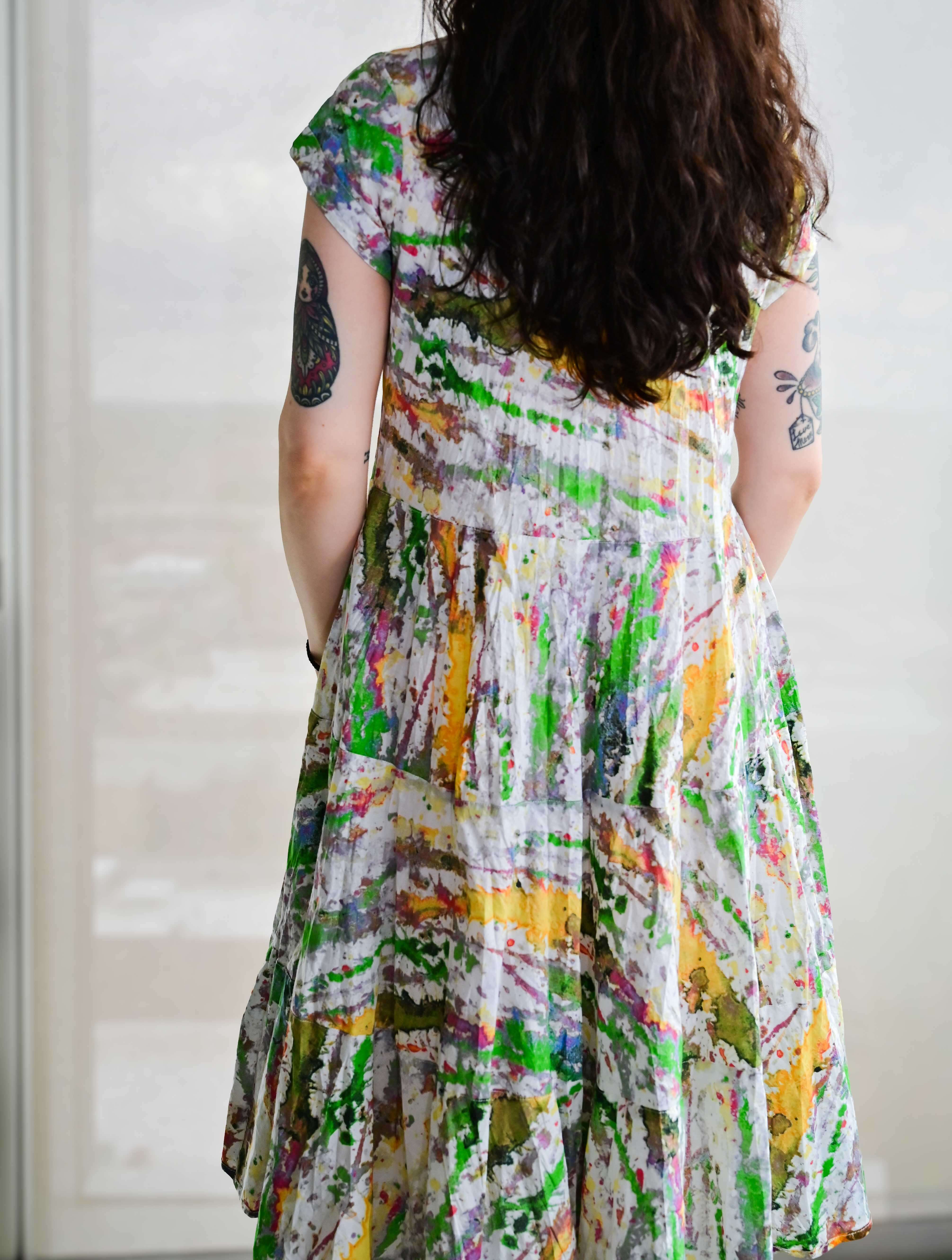 Jalan Cap Sleeve Midi Dress - Image 6
