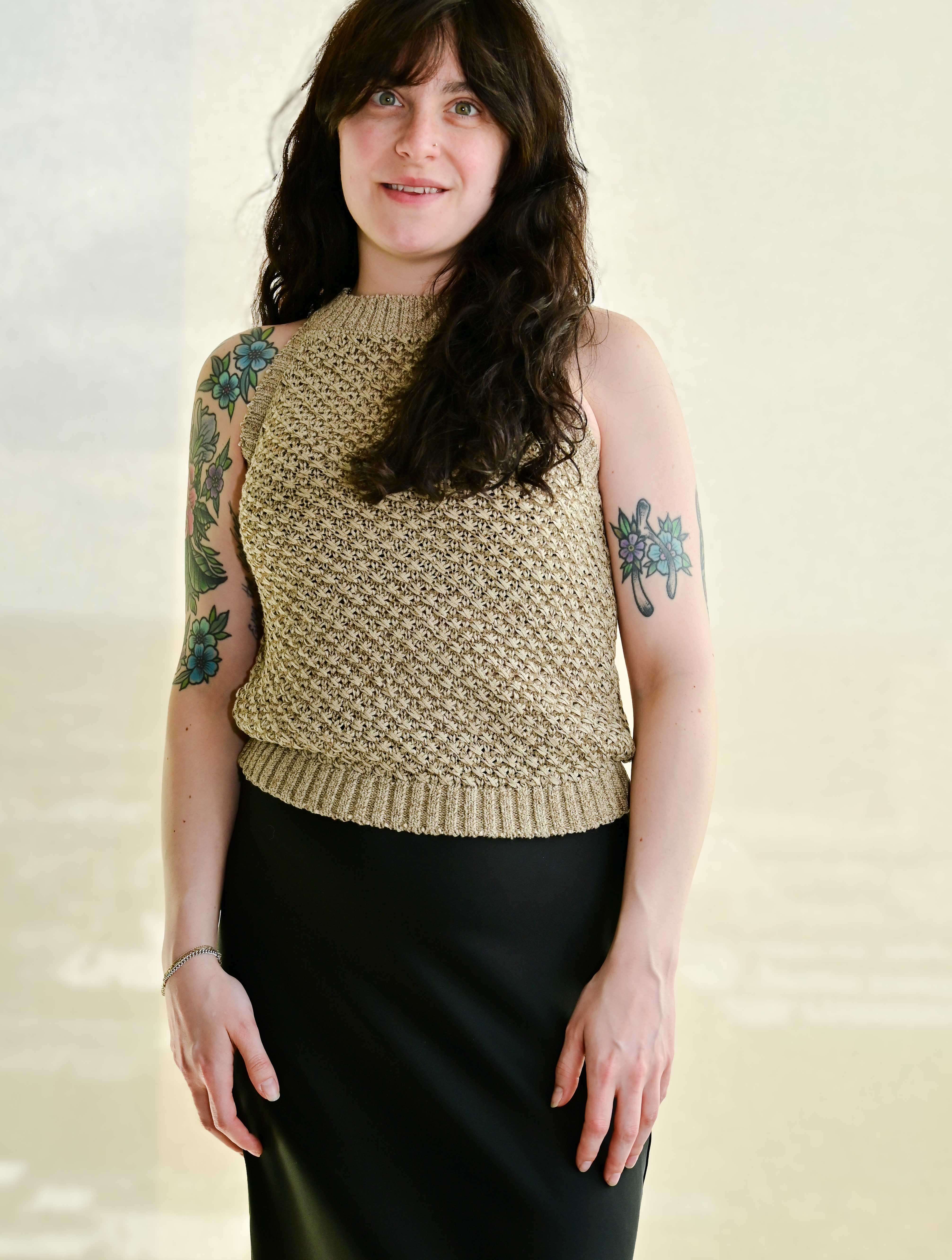 Jemma Basket Weave Halter Top - Image 3