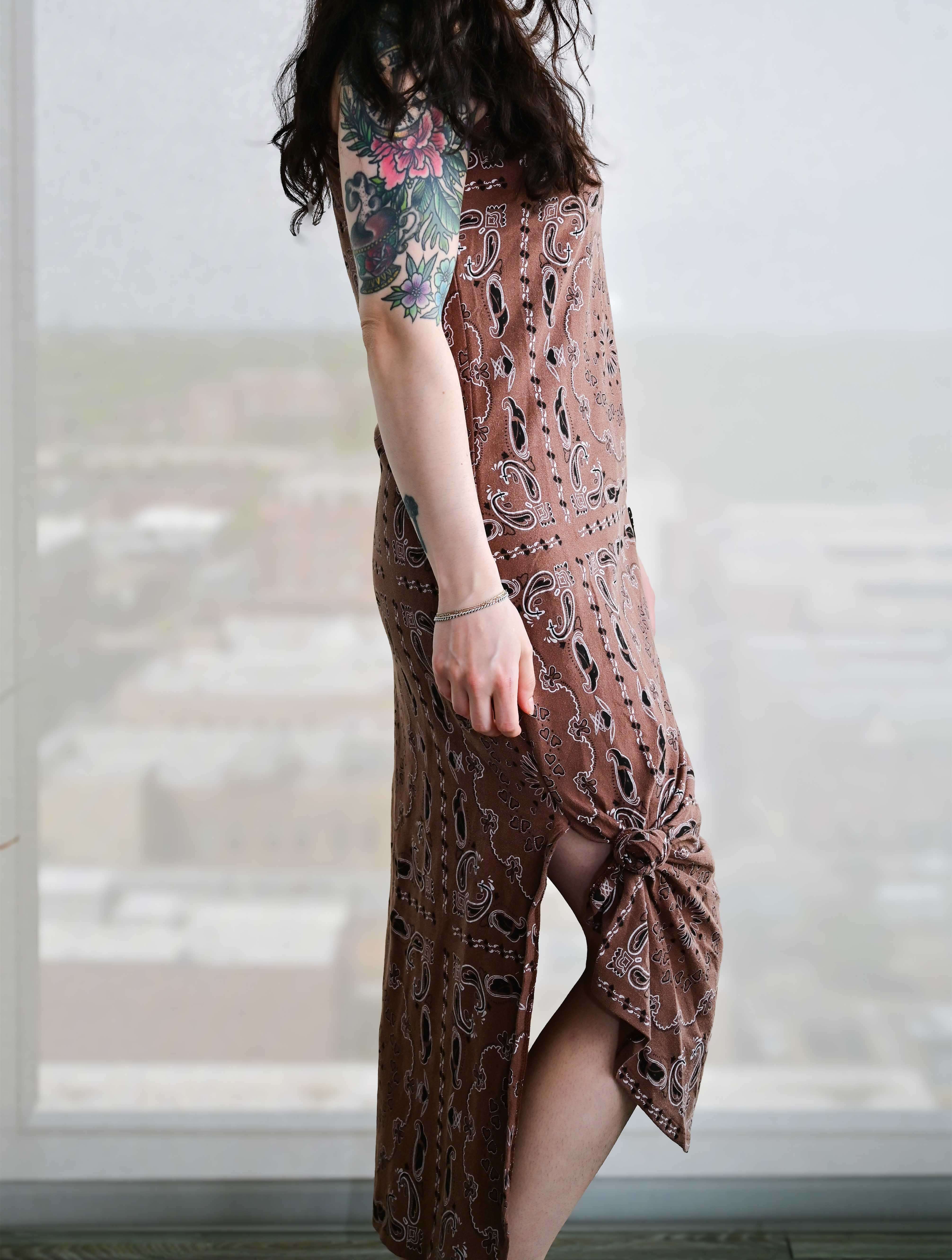 Kiki Sleeveless Knotted Maxi Dress - Image 3