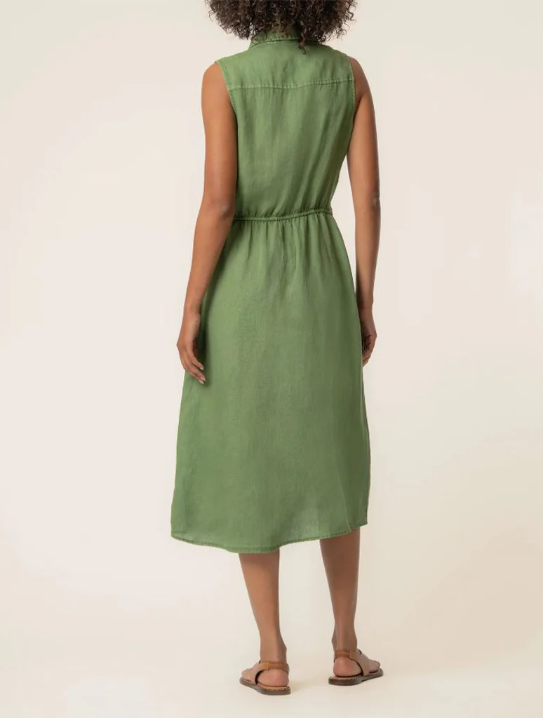 Kut from the Kloth Bowie Button Down A-Line Sleeveless Dress - Image 3
