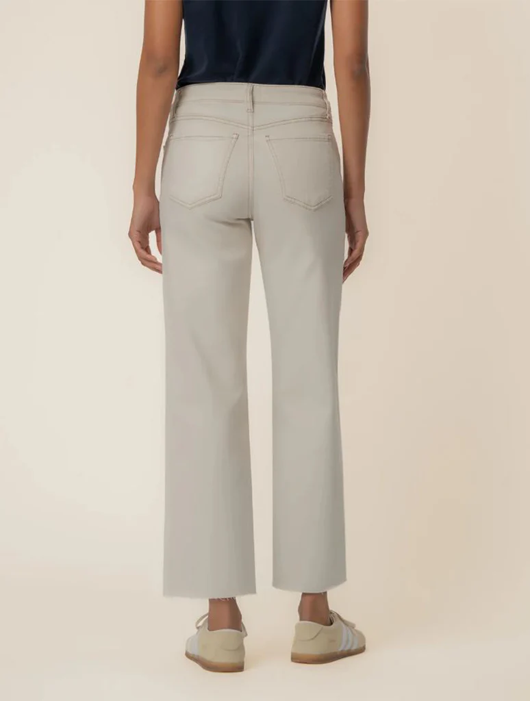 Kut From The Kloth Charlotte High Rise Wide Leg Jeans with Raw Hem - Image 3