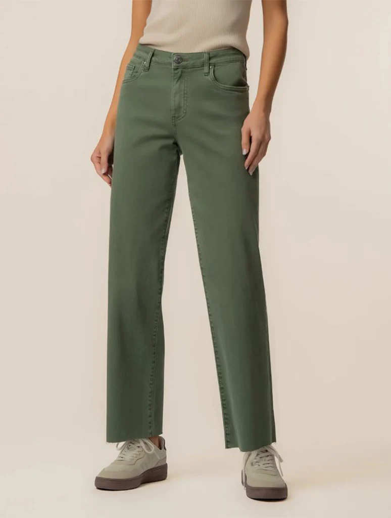 Kut From The Kloth Charlotte High Rise Wide Leg With Raw Hem