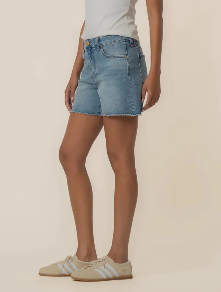 Kut From The Kloth Jane High Rise Long Short With Fray Hem - Image 2