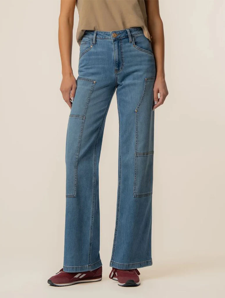 Kut From The Kloth Jodi High Rise Straight Leg Jean With Front Panels