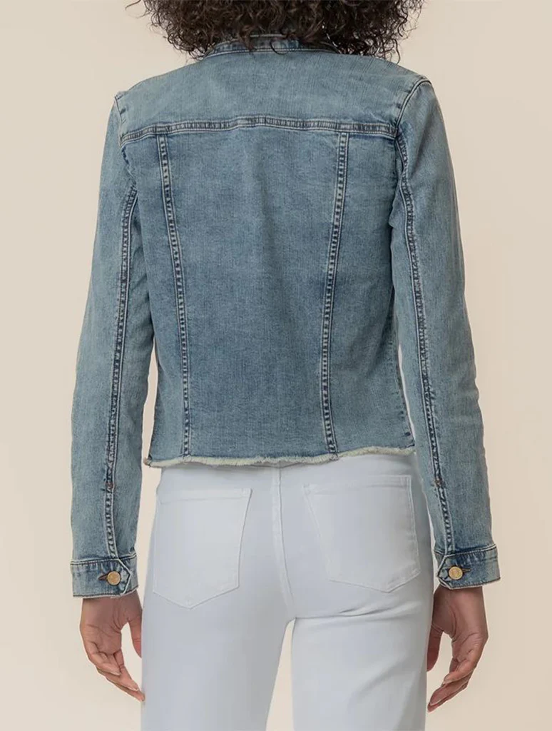 Kut From The Kloth Kara Jacket With Frayed Hem - Image 3