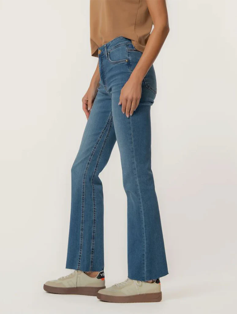 Kut From The Kloth Kelly High Rise Fab Ab Kick Flare Inset Leg - Image 2