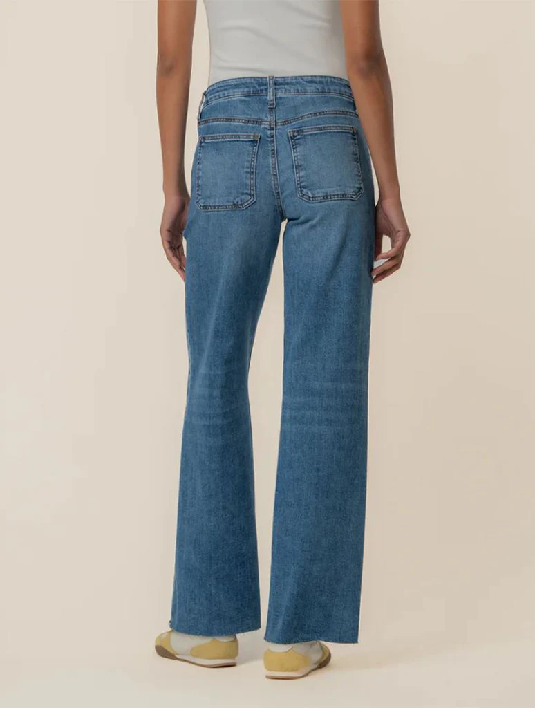 Kut From The Kloth Maya Porkshop Pocket Wide Leg Jeans - Image 3