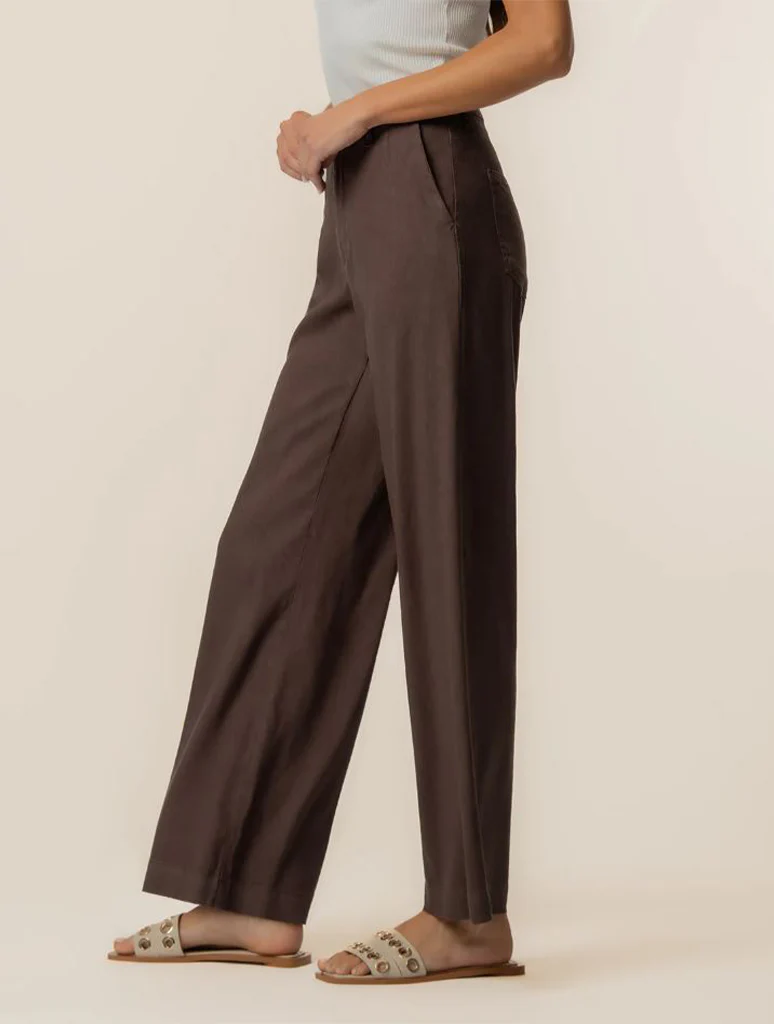 Kut From The Kloth Meg High Rise Wide Leg Linen Pants with Front Pleats - Image 2