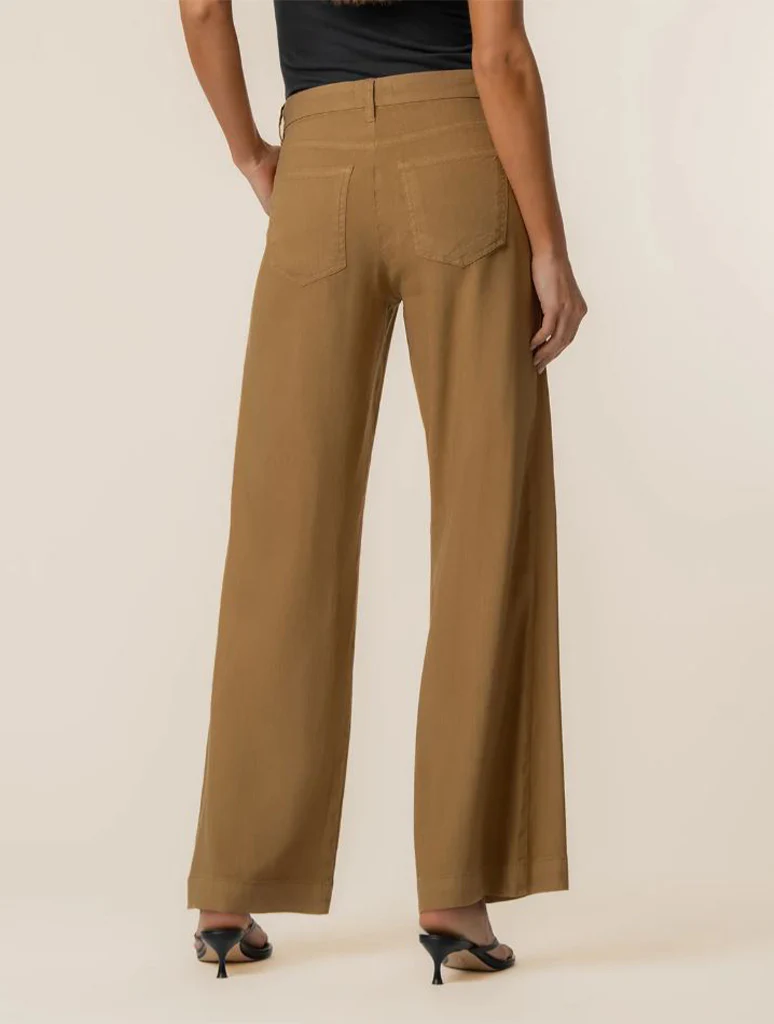 Kut From The Kloth Meg High Rise Wide Leg Linen Pants with Front Pleats - Image 9
