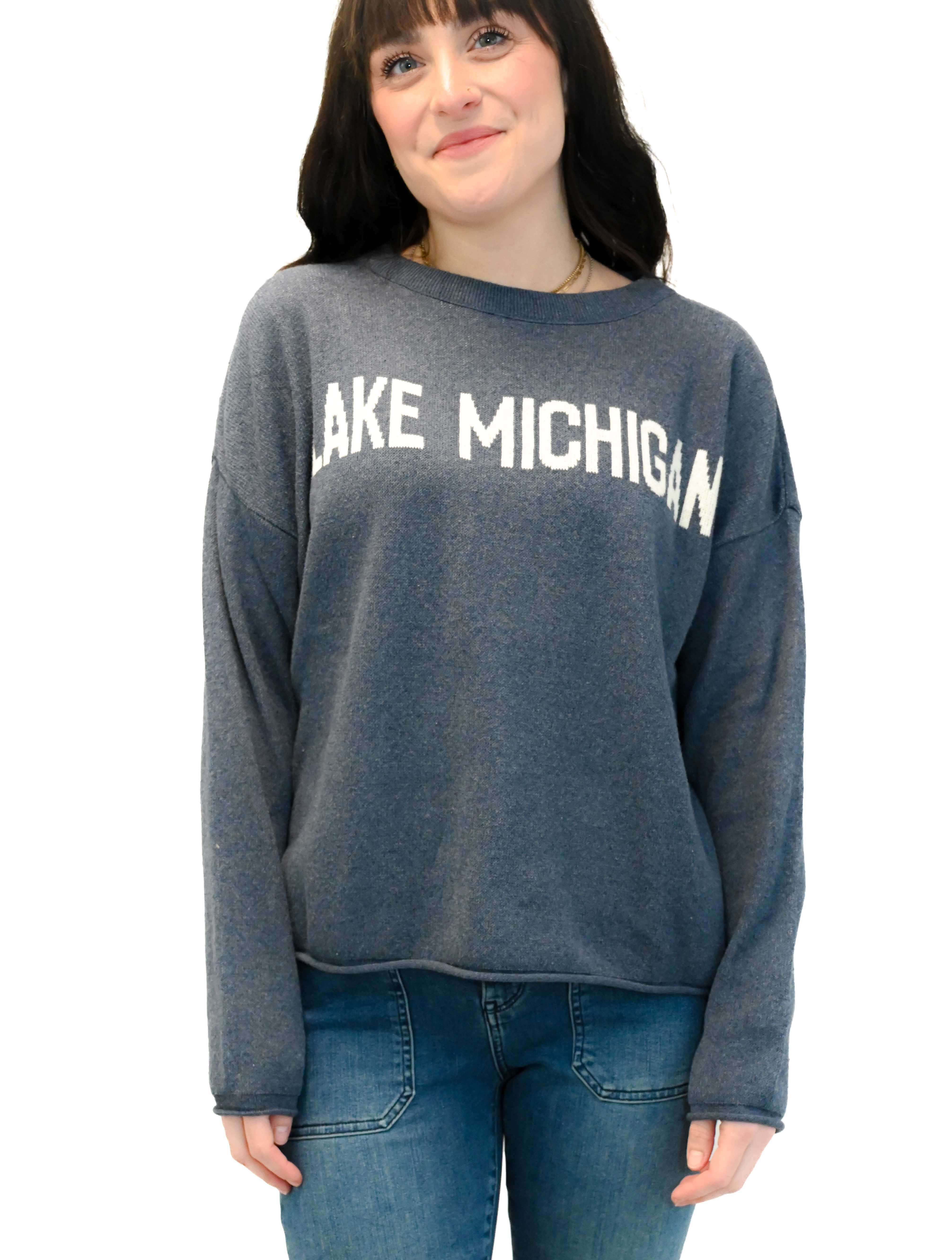 "Lake Michigan" Boxy Sweater - Image 3