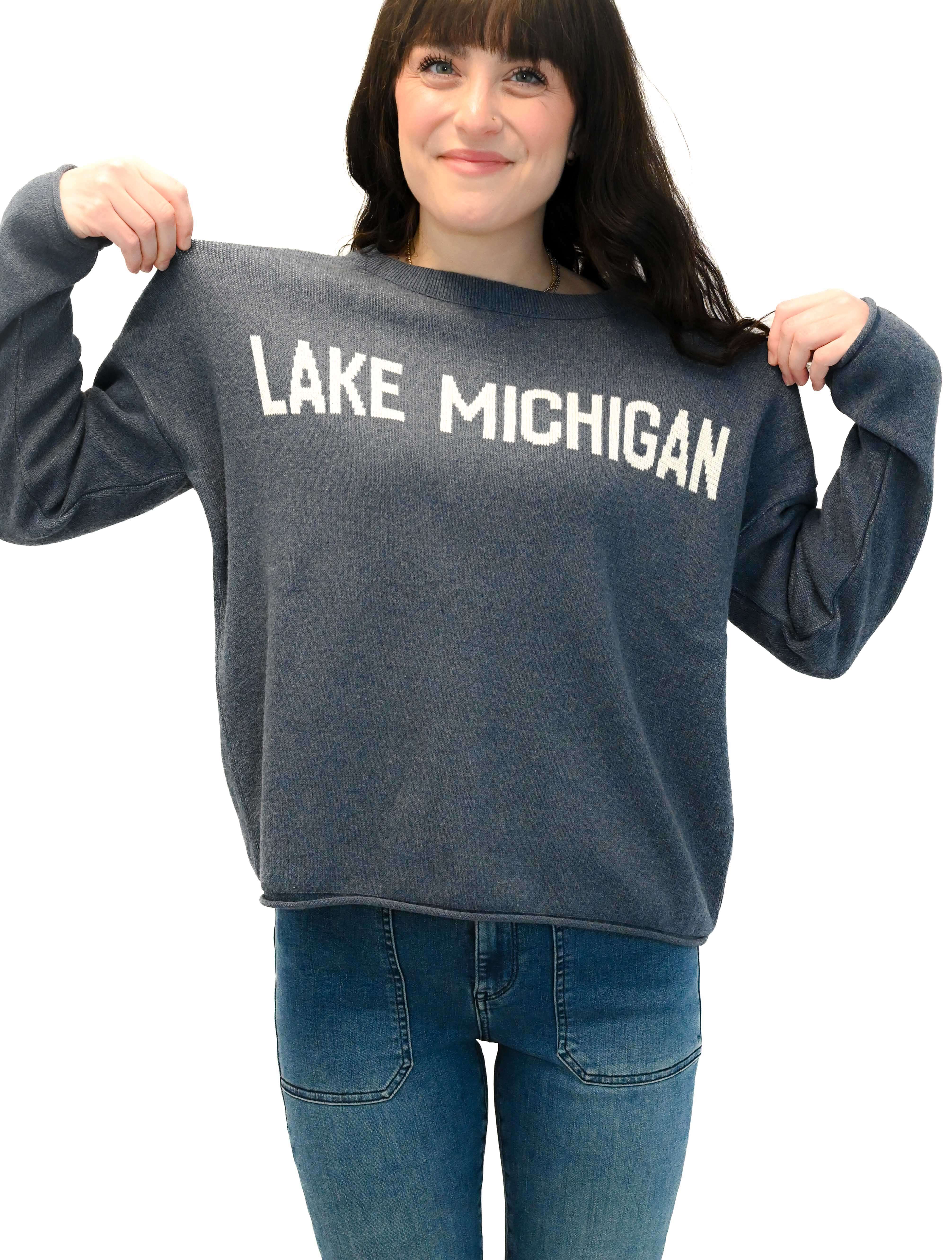 "Lake Michigan" Boxy Sweater - Image 5