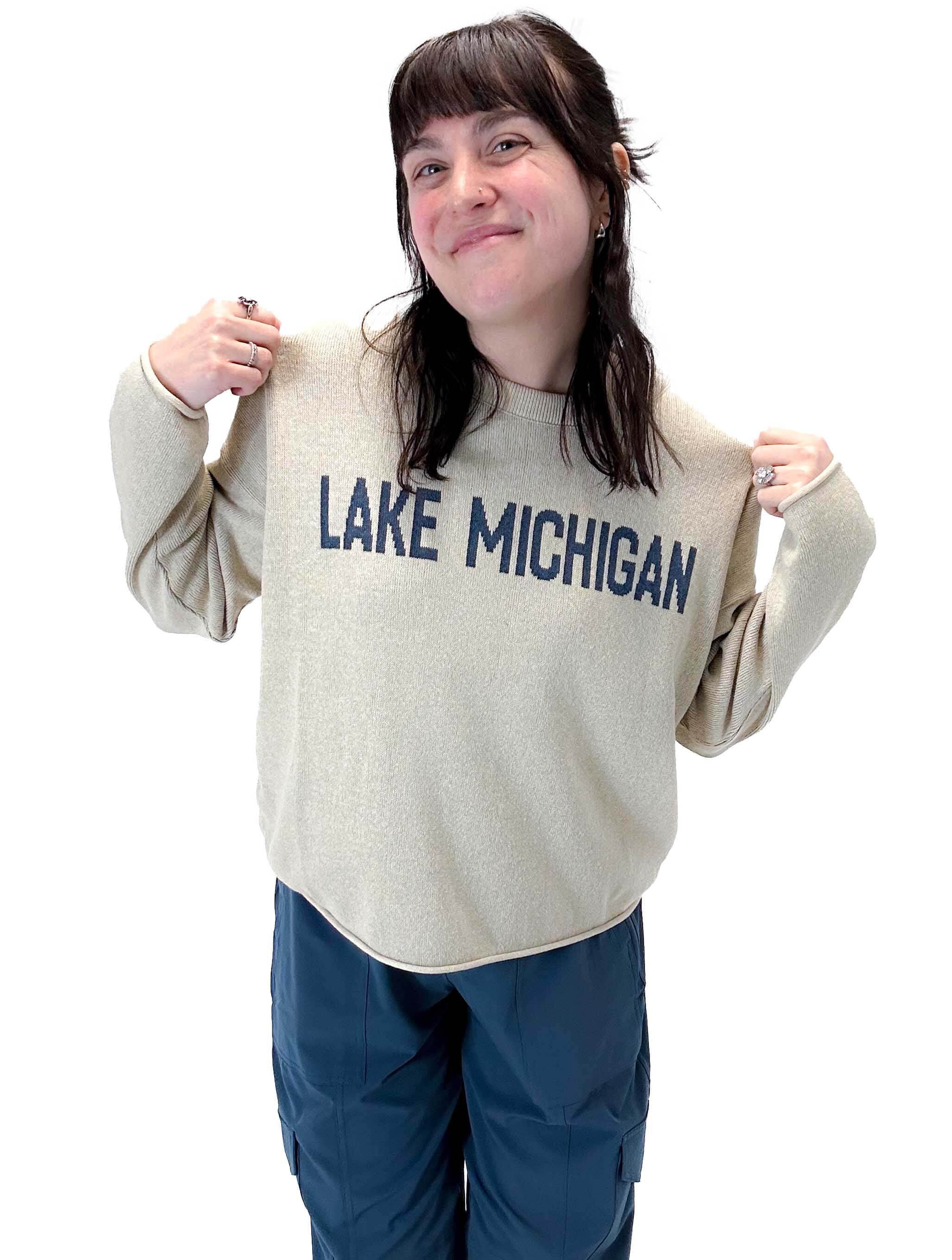 "Lake Michigan" Boxy Sweater - Image 6