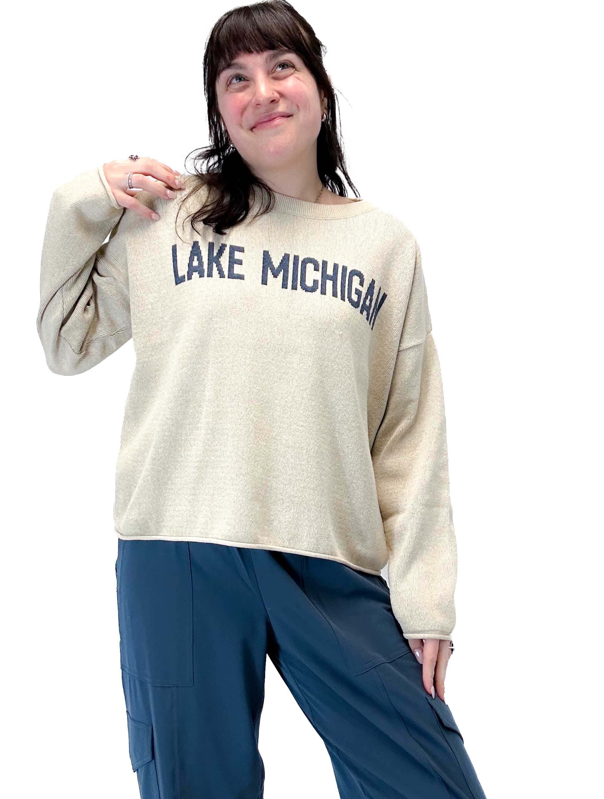 "Lake Michigan" Boxy Sweater - Image 7