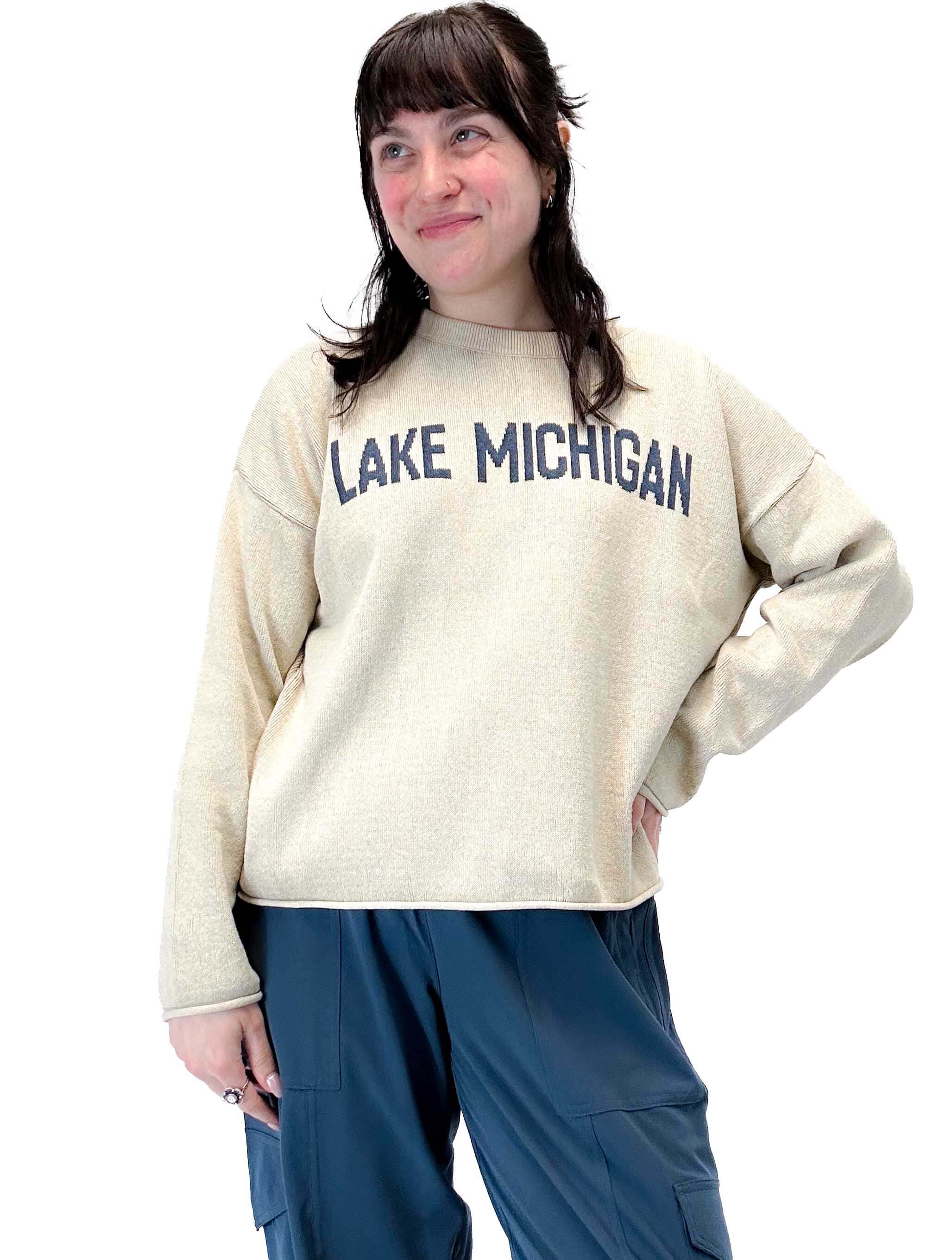"Lake Michigan" Boxy Sweater - Image 8