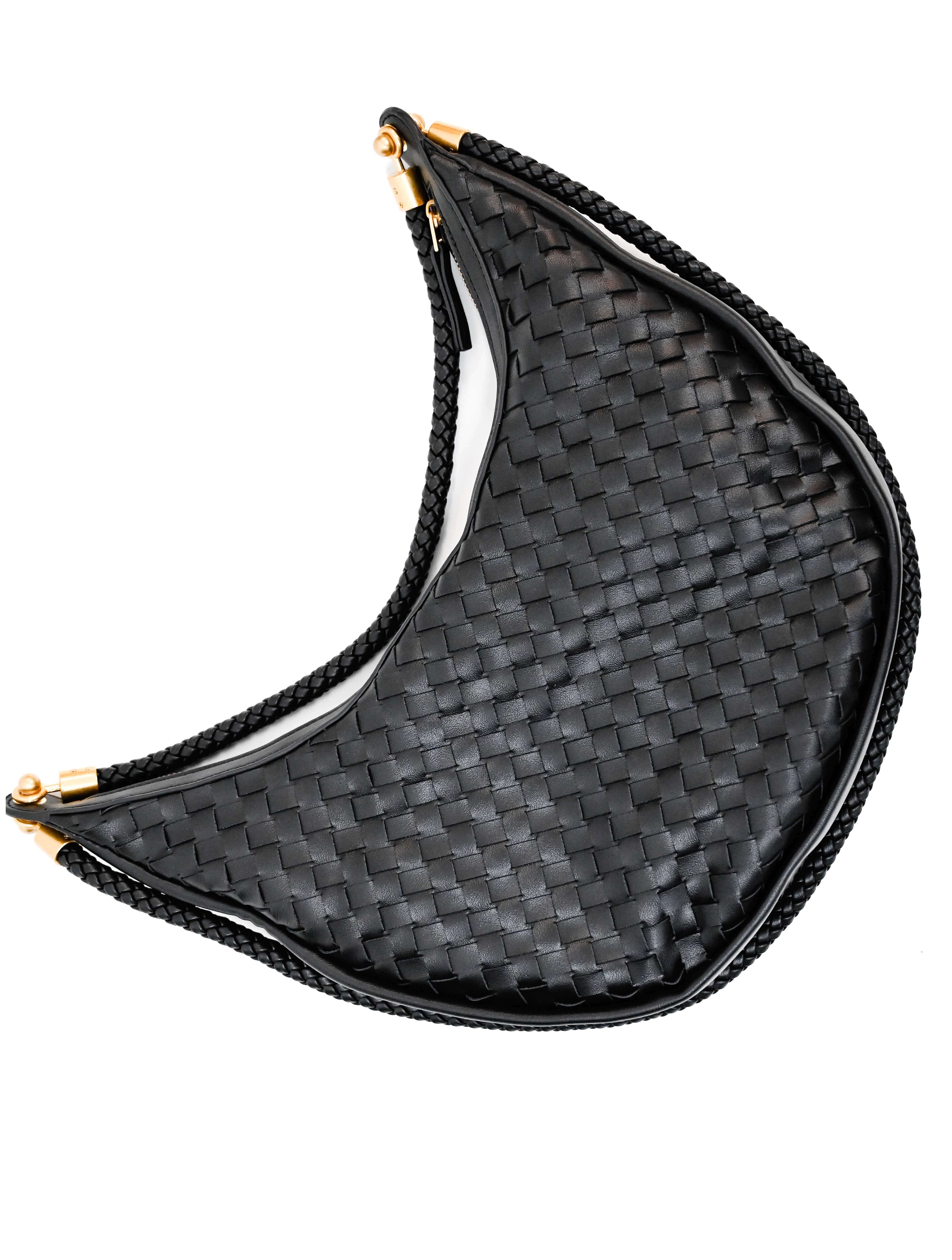 Large Woven Hobo Bag - Image 3