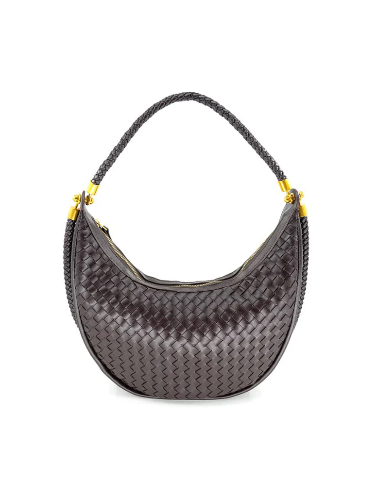 Large Woven Hobo Bag - Image 5