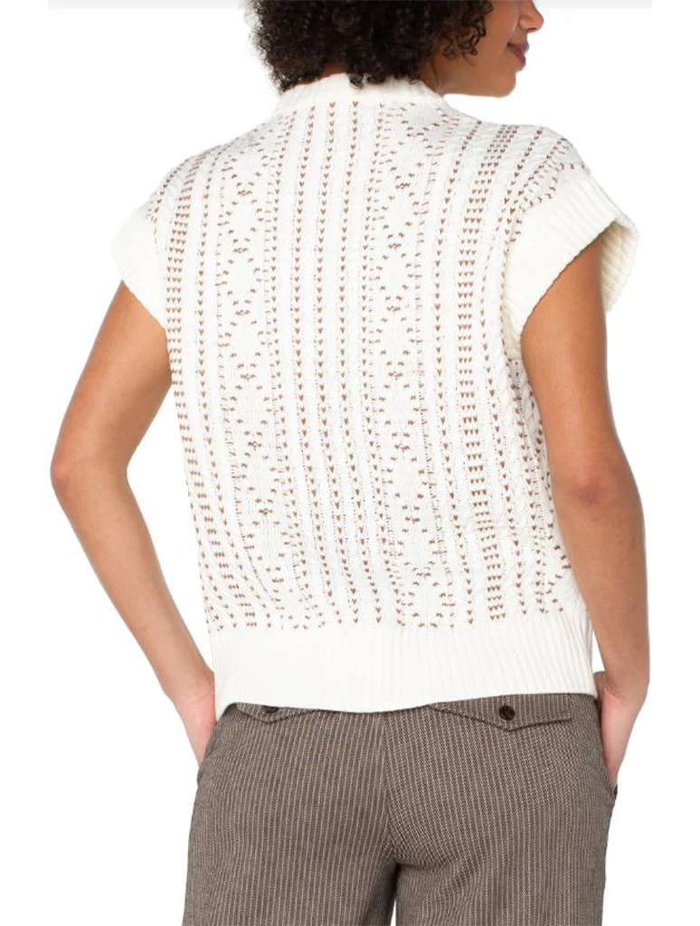 Liverpool Cap Sleeve 1/2 Zip Sweater (Final Sale) - Image 2