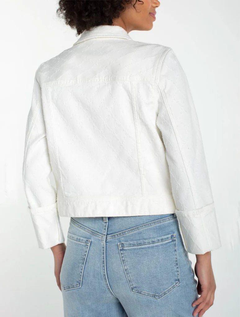 Liverpool Cropped Jacket with Bracelet Length Cuffed Sleeve - Image 2