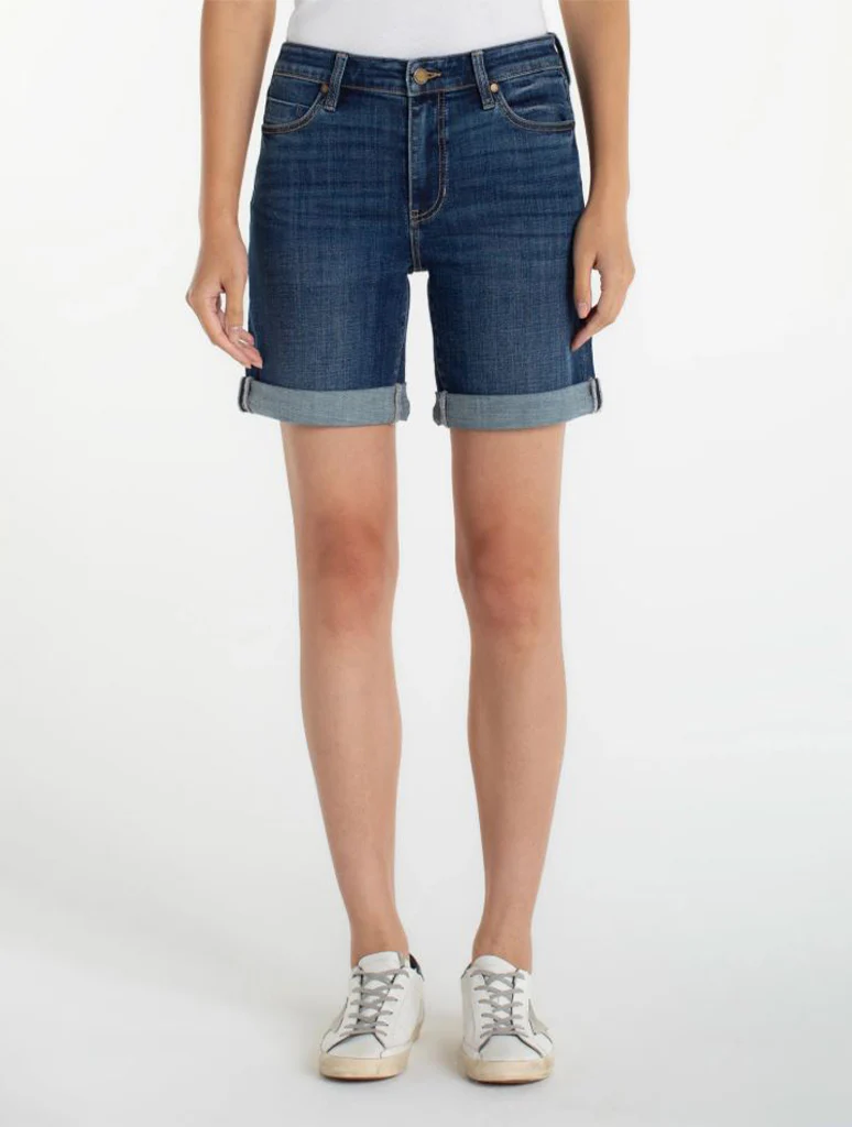 Liverpool Marley Girlfriend Short with Roll Cuff Hem