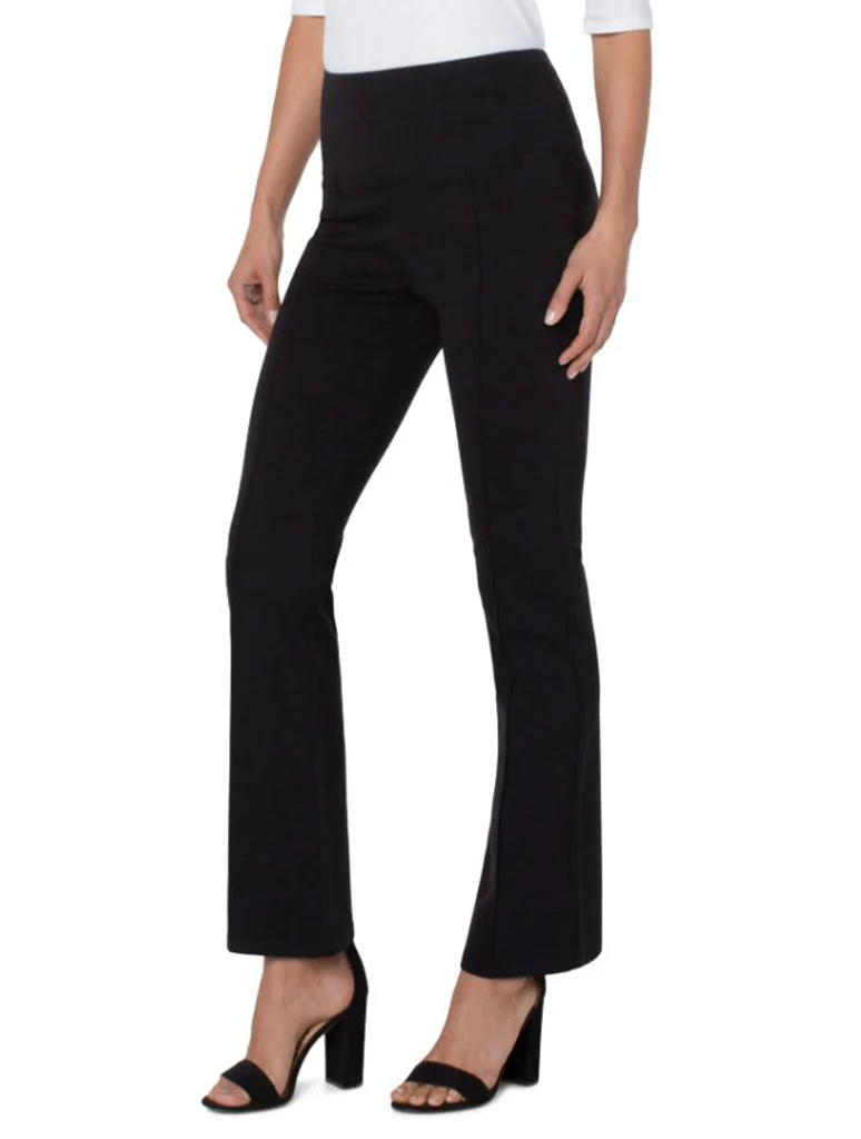 Liverpool Pearl Full Length Flare with Pintucks
