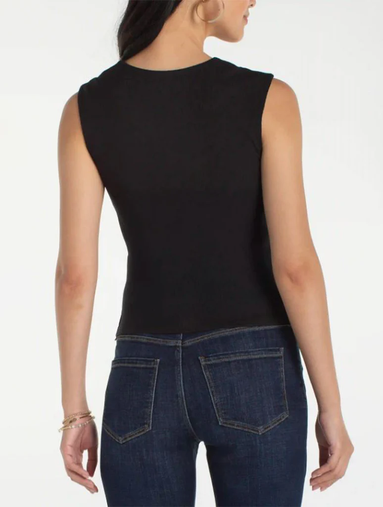Liverpool Sleeveless Built-In Bra Knit Top - Image 2
